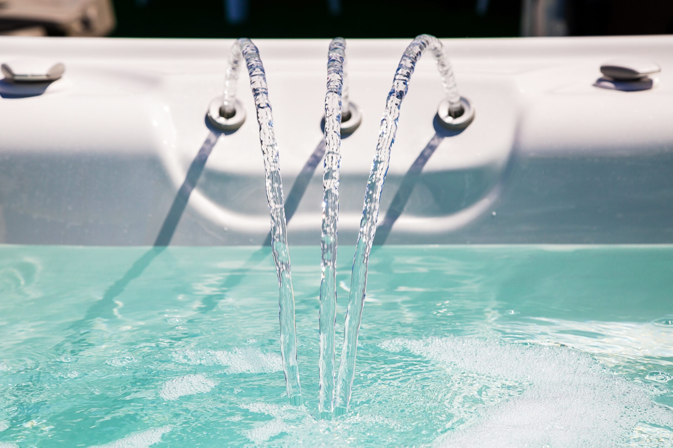 High Pressure Water Jet In An Individual Spa